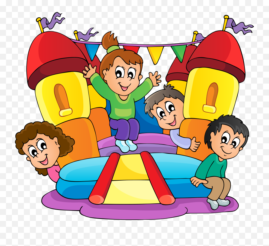 Fun Clipart Transparent Cartoon - Bouncy House Clipart Emoji,Fun Clipart