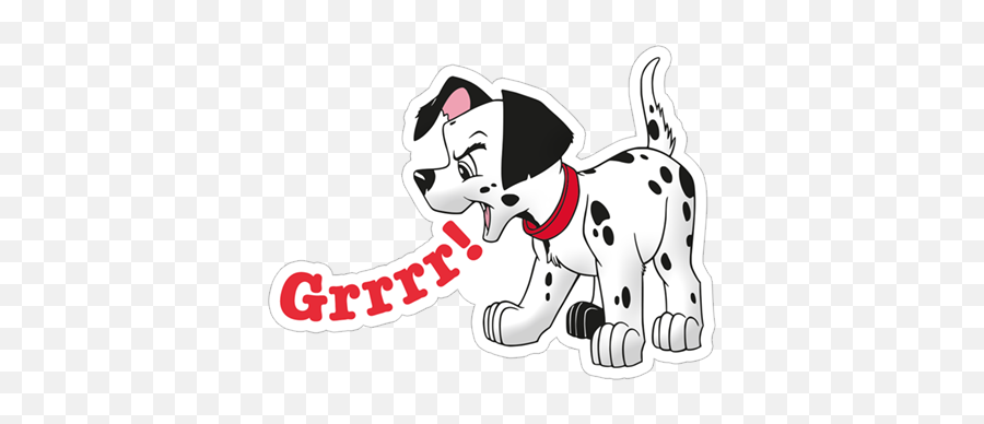 Download Hd Viber Sticker 101 Dalmatians - Dalmatian Dog Emoji,101 Dalmatians Png