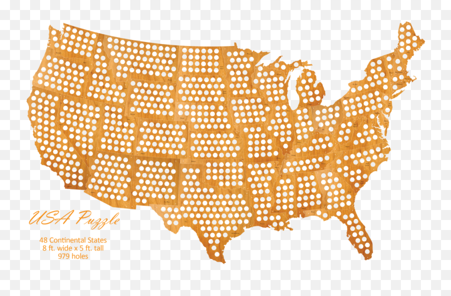 Usa Puzzle Beer Cap Map U2013 Beer Cap Maps Emoji,Usa Map Transparent