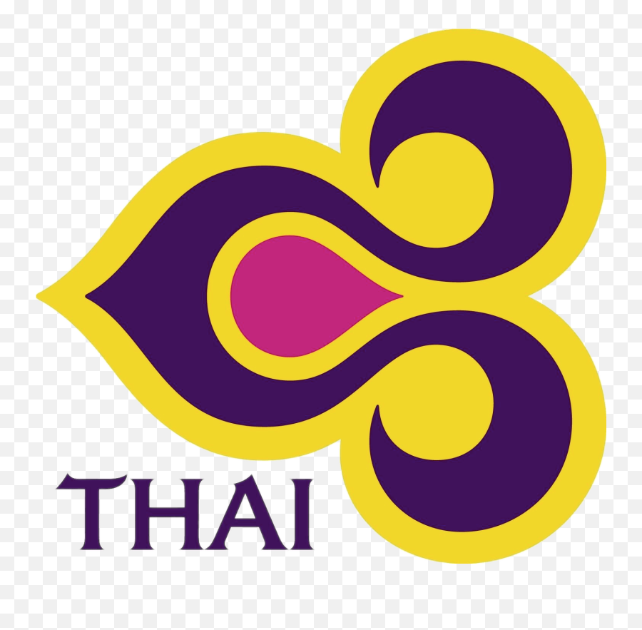 Airplane Logo Png - Vector Thai Airways Logo Emoji,Airplane Logo