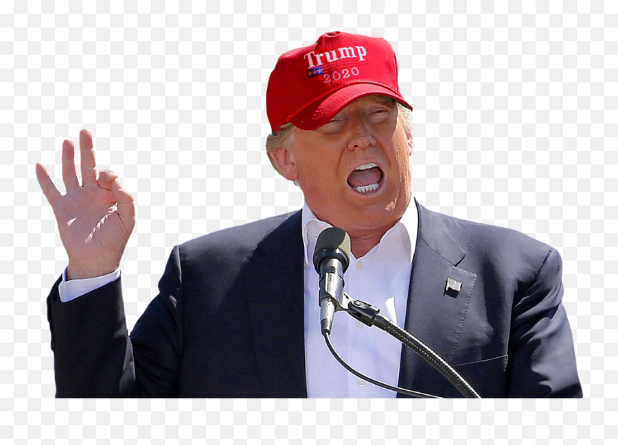 Trump Wearing Maga Hat - Trump Hat 2020 Png Emoji,Maga Hat Png