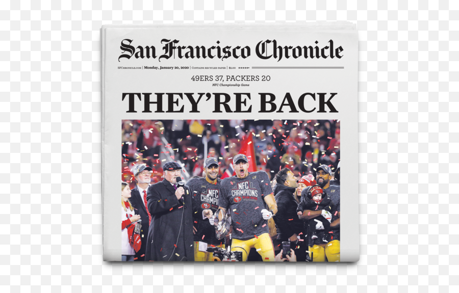 49ers 2020 Nfc Championship Win - San Francisco Chronicle Superbowl 2020 Emoji,Sf 49ers Logo