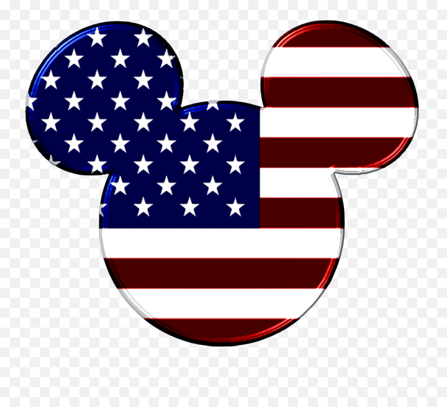 Disney Iron On Transfers Mickey Mouse Head Disney - Logos Transparent Background American Flag Heart Clipart Emoji,Yankees Logo Png