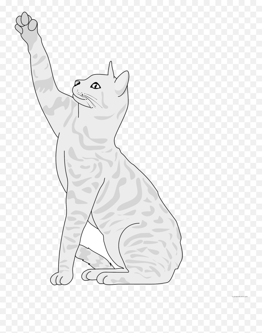 Download Hd Tabby Cat Clipart Cat Tail - Cartoon Cat Cute Funny Cat Or Dog Emoji,Clipart - Cat