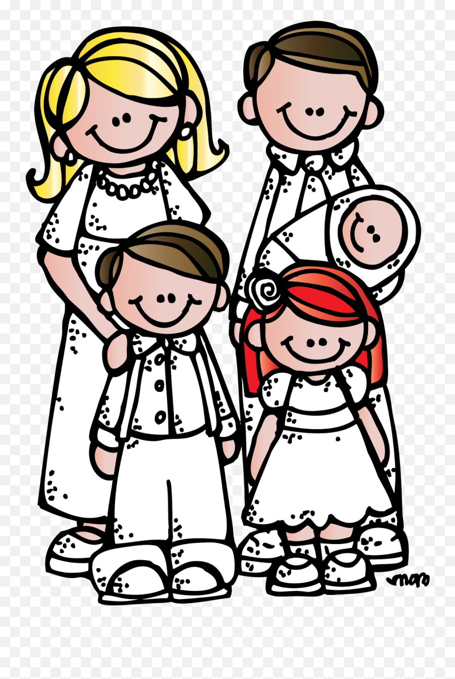 Coloring Clipart Family Coloring - Family Clipart Lds Emoji,Family Clipart