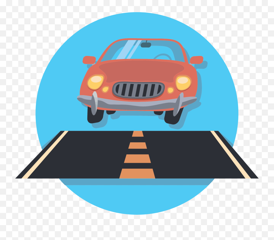 Library Of Car Road Banner Freeuse - Car In Road Clip Art Emoji,Road Clipart
