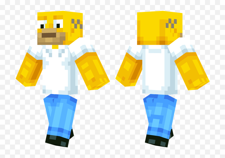 Best Minecraft Skins And Where To Find - Minecraft The Simpsons Homer Skin Emoji,Minecraft Skin Png