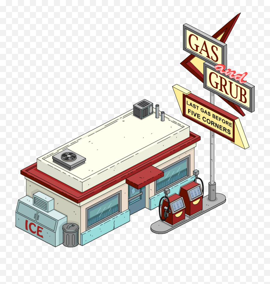 Gas And Grub Animated - Gas Station Animated Gif Clipart Gas Station Animation Png Emoji,Gas Station Clipart