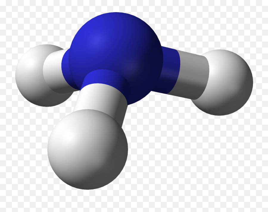 Ammonia - Ammonia Molecule Shape Emoji,3d Png