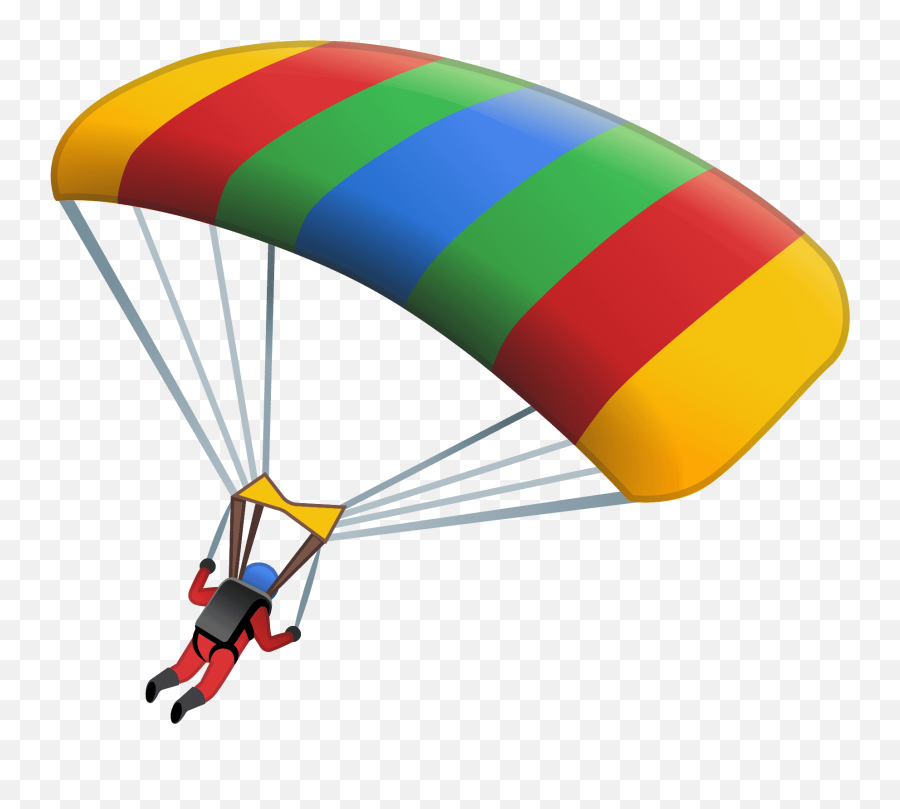Parachute Emoji Clipart - Parachute Emoji,Parachutist Clipart