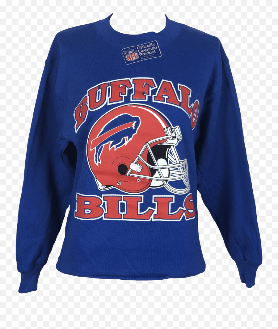 Buffalo Bills Nfl Helmet Sweatshirt - Long Sleeve Emoji,Nfl Logo Sweatshirts