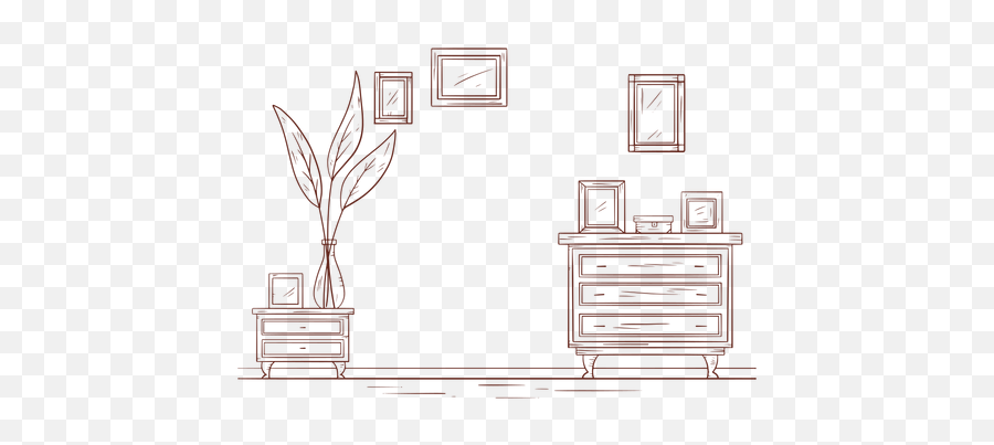 Living Room Frames Hand Drawn - Living Room Png Drawing Emoji,Living Room Png