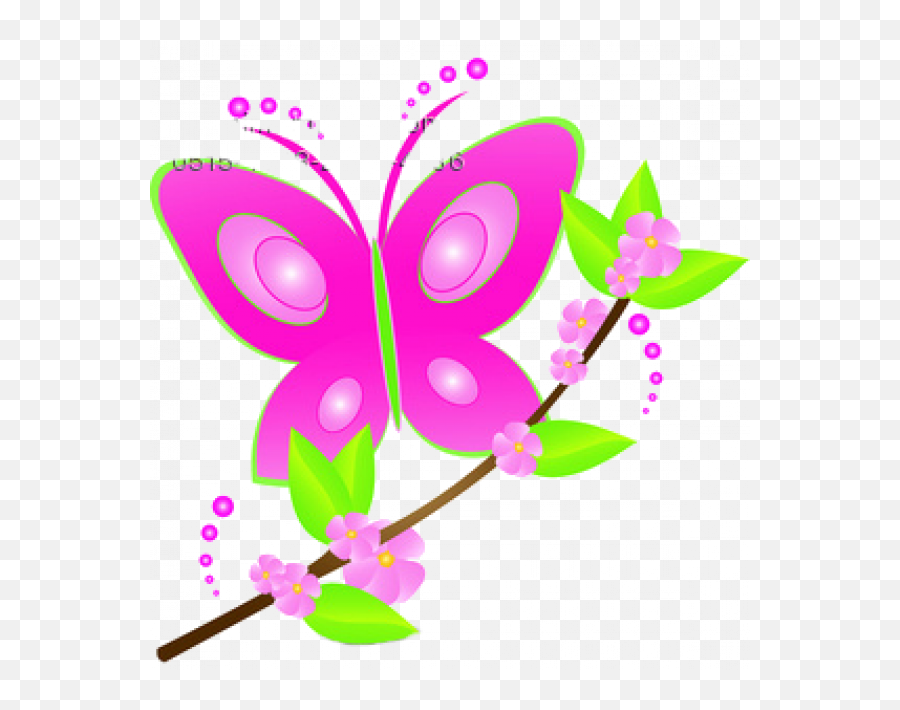 Flowers And Butterflies Clipart Transparent Images U2013 Free - Flower Butterfly Flower Cute Clipart Emoji,Butterflies Clipart