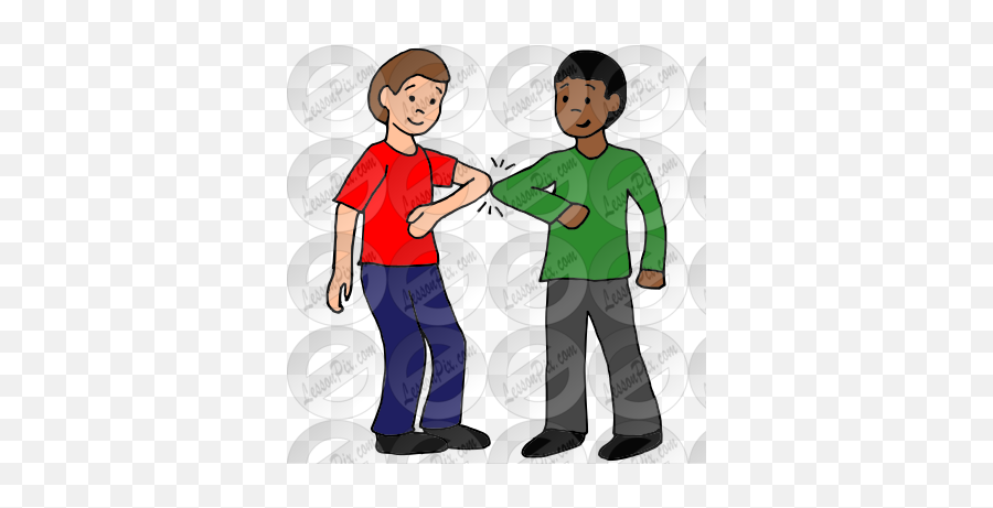 Elbow Bump Picture For Classroom Emoji,Elbow Clipart