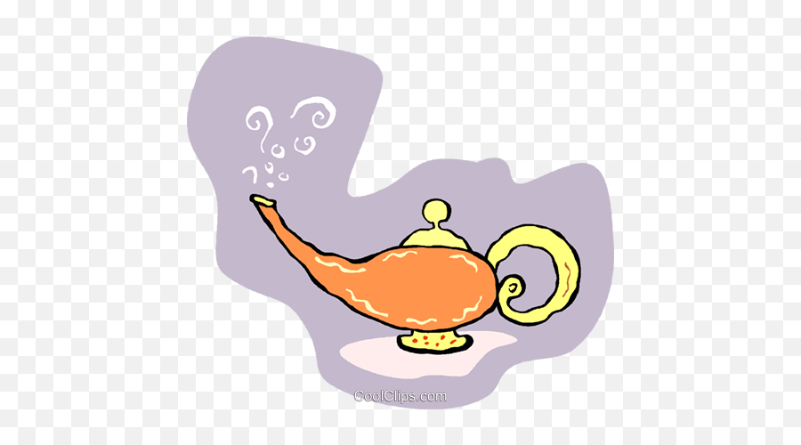 Aladdinu0027s Lamp Royalty Free Vector Clip Art Illustration Emoji,Genie Lamp Clipart