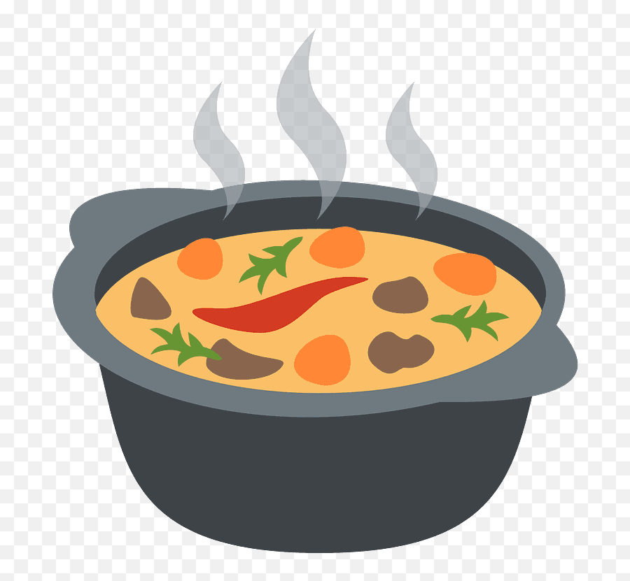 Pot Of Food Emoji Clipart Free Download Transparent Png,Cooking Pot Clipart
