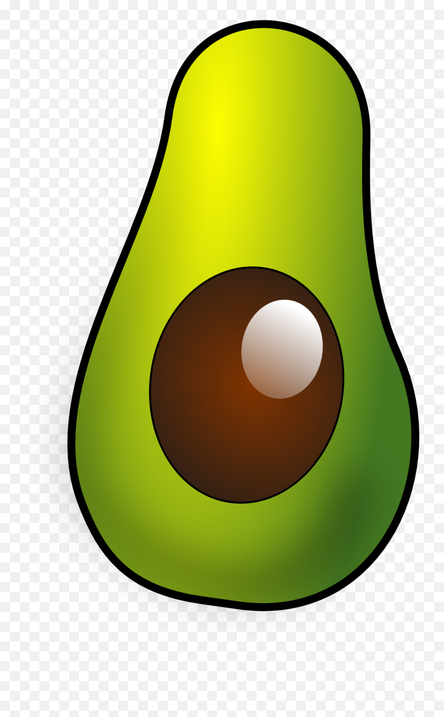 Avocado Clipart Clip Art Avocados Color - Avocado Half Clipart Emoji,Avocado Clipart