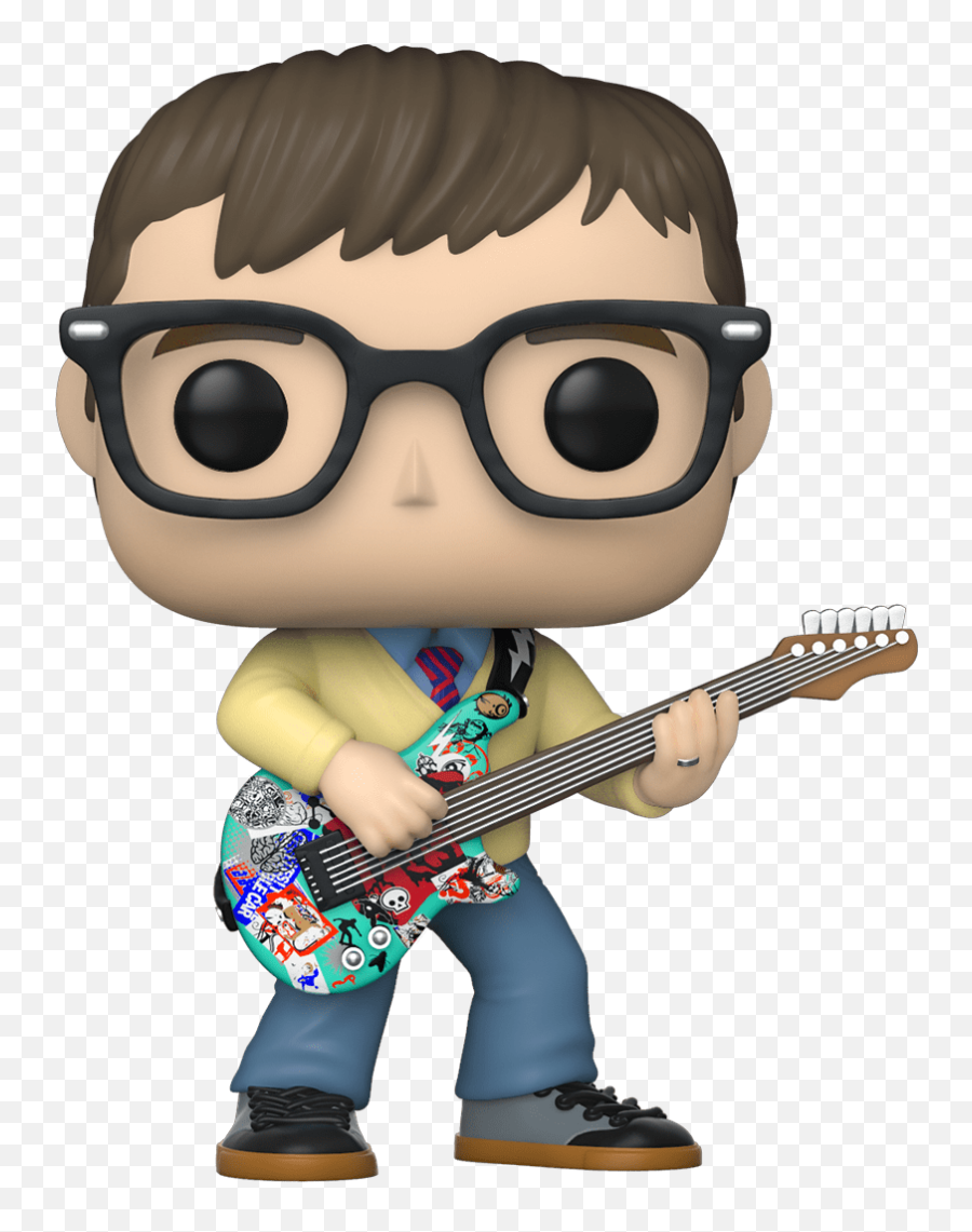 Weezer Pop Vinyl Figure - Rivers Cuomo Standard Rivers Cuomo Funko Transparent Emoji,Weezer Logo