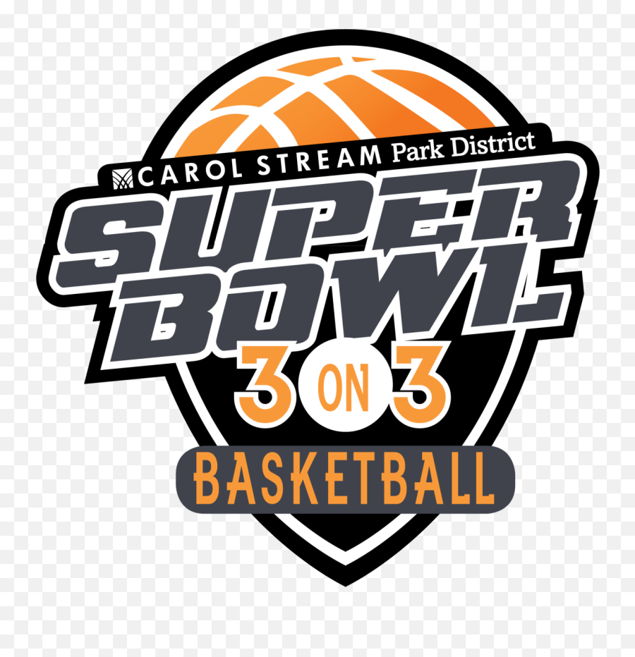 Superbowl3on3basketball - Logo Carol Stream Park District For Basketball Emoji,Superbowl Logo