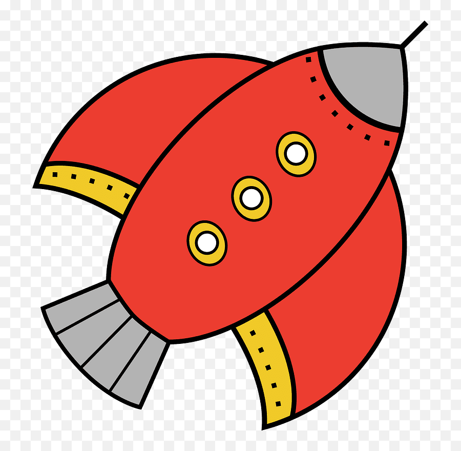 Rocketship Clip Art Rocket Ship - Red Rocket Ship Png Red Rocket Clipart Emoji,Rocket Ship Clipart