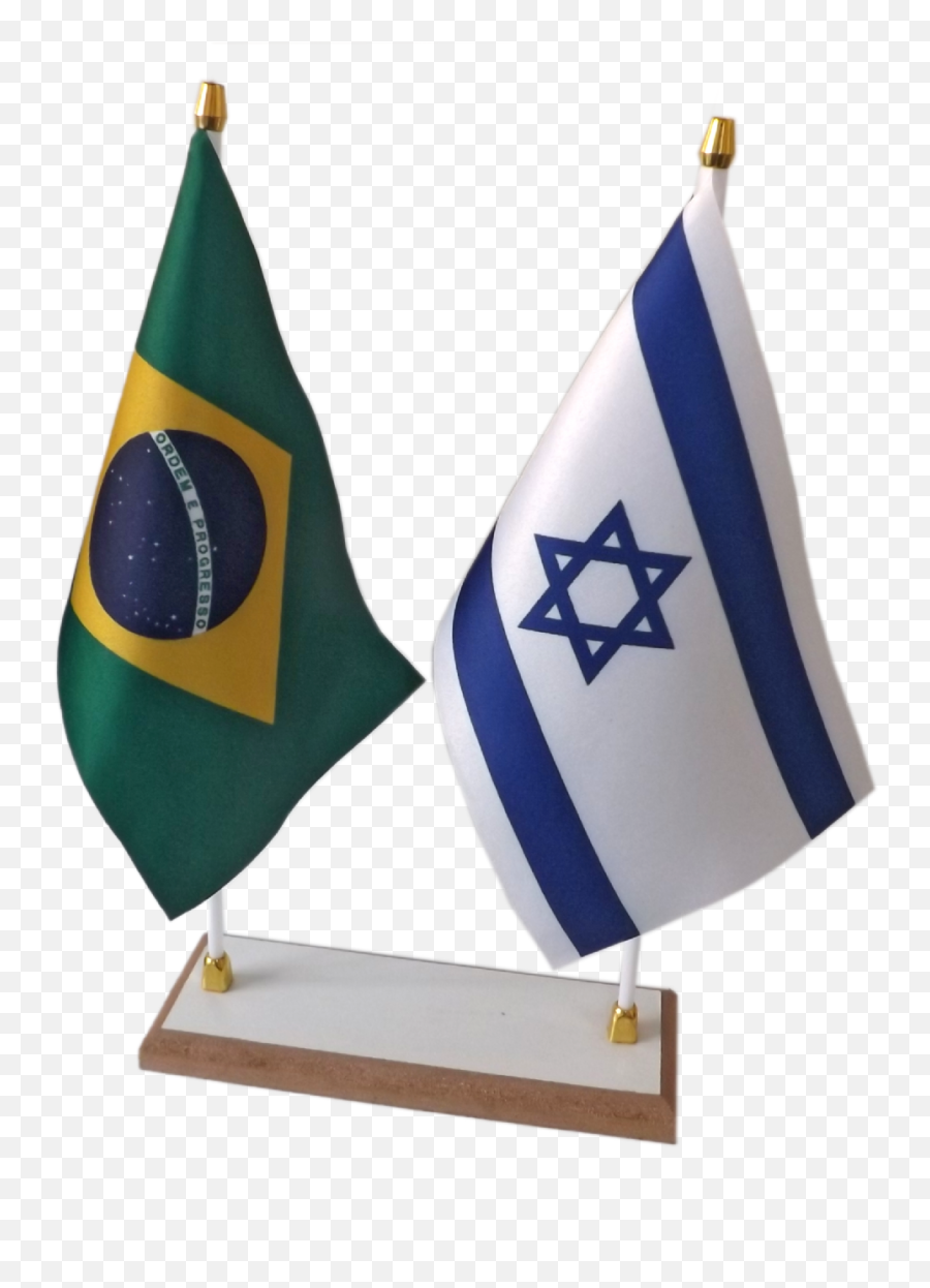 Mini Bandeiras Em Dupla - Brasil Israel O Mandamento Livraria Emoji,Bandeira Brasil Png