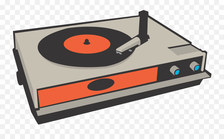 Record Player Clipart - Vinyl Record Player Clipart Emoji,Record Clipart