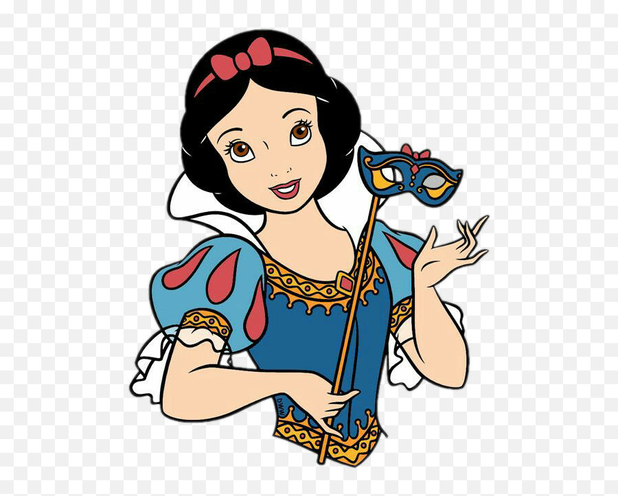 Snow White Clip Art - Disney Princess Snow White Masquerade Emoji,Snow White Clipart