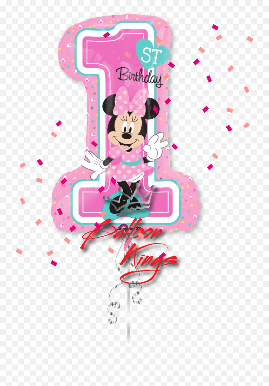 Download 1st Birthday Minnie Mouse Shape - 1st Minnie Mouse Minnie Mouse 1 Birthday Png Emoji,Minnie Png
