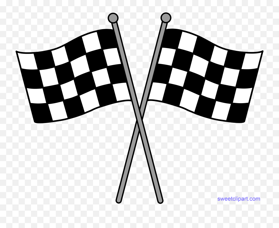 Cute Free Clip Art And Coloring Pages - Racing Flag Emoji,Racing Flag Clipart