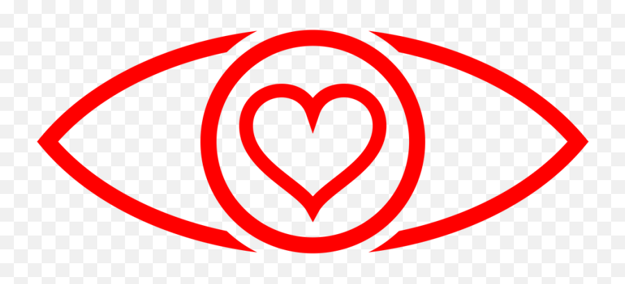 Free Photo Circle Transparent Background Heart Red Eye Logo - Language Emoji,Eye Logo