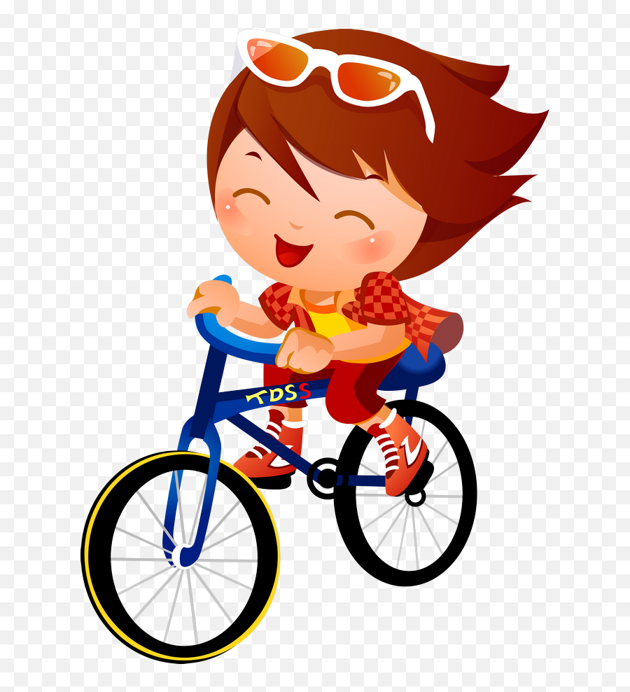 Clipart Girl Bicycle Clipart Girl Bicycle Transparent Free - Riding A Bike Clipart Png Emoji,Bicycle Clipart