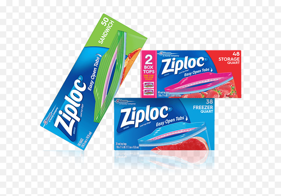 Ziploc All Products Ziploc Brand Sc Johnson - Ziploc Bags Transparent Background Emoji,Boxtop Logo