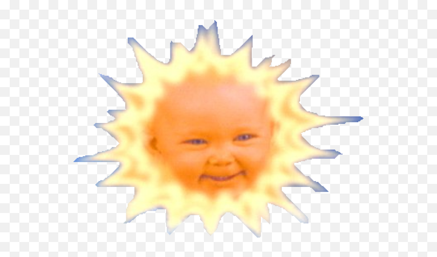 Sun Clipart Teletubbies - Sun From Teletubbies Png Full Transparent Background Teletubbies Sun Png Emoji,Sun Png