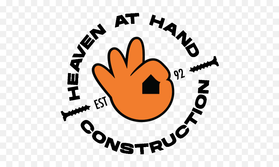 Heaven At Hand Construction - Big Emoji,Hand Logo