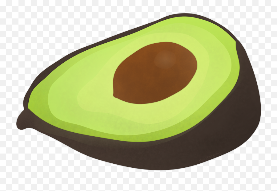 Avocado Clipart Clear Background - Drawing Avocado No Background Emoji,Avocado Clipart