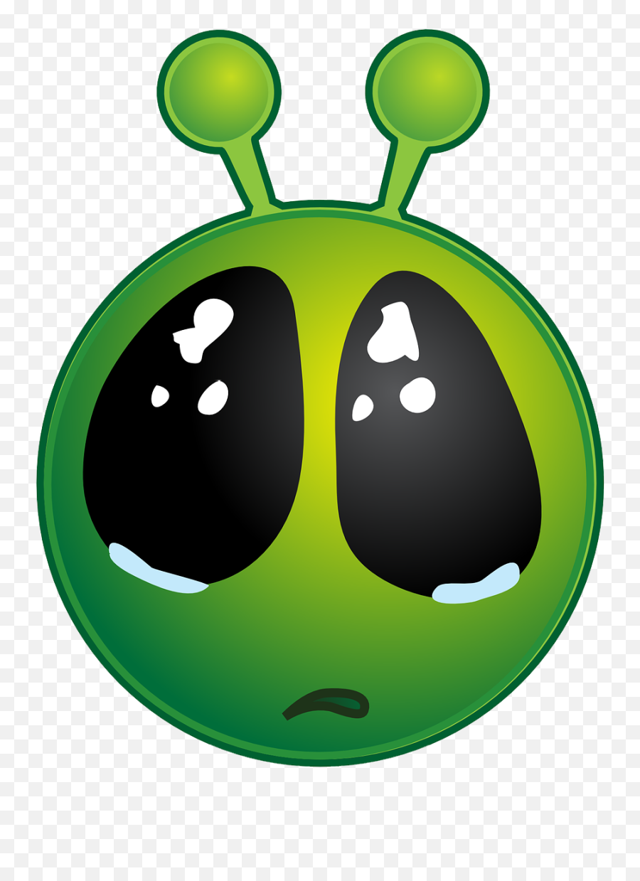 Crazy Alien Png Free Download Png Mart - Big Eye Cute Cartoon Animals Emoji,Alien Png