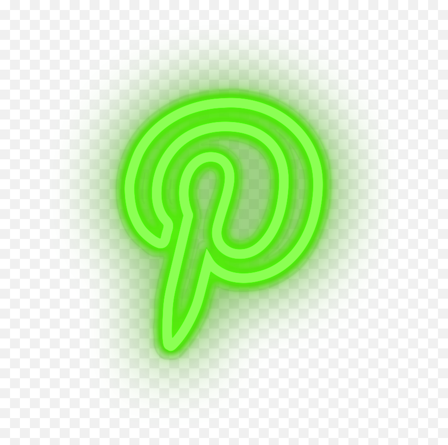 Pinterest Neon Sign - Brands And Social Led Neon Decor Emoji,Leds Logo