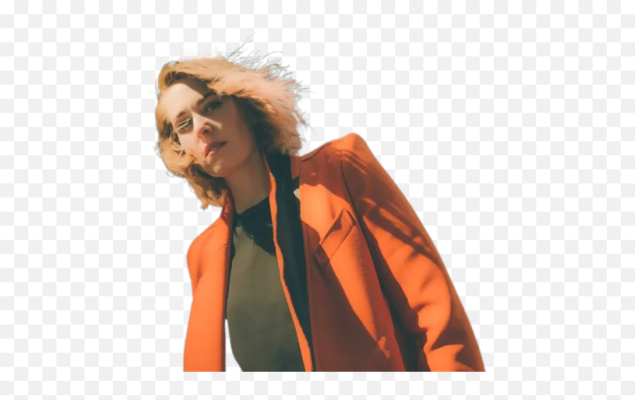 Woman In Orange Suit Jacket Transparent Background Free Emoji,Orange Transparent Background