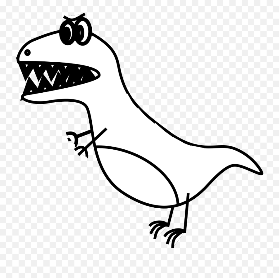 Tyrannosaurus Rex Easy Drawing - T Rex Stickman Emoji,T Rex Clipart