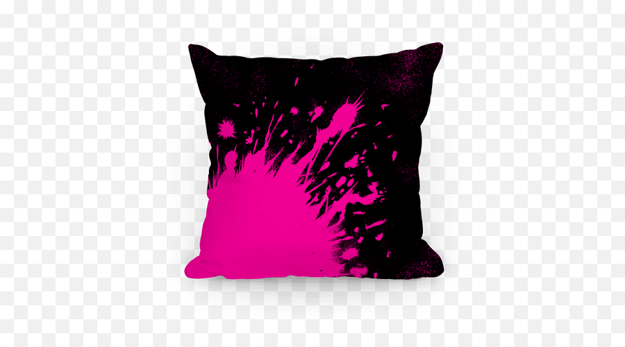 Paint Splatter Pillows Lookhuman Emoji,Purple Paint Splatter Png