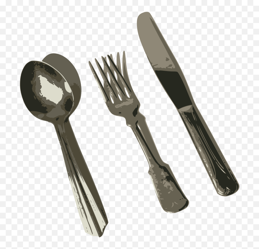 Openclipart - Clipping Culture Emoji,Fork Knife Spoon Clipart