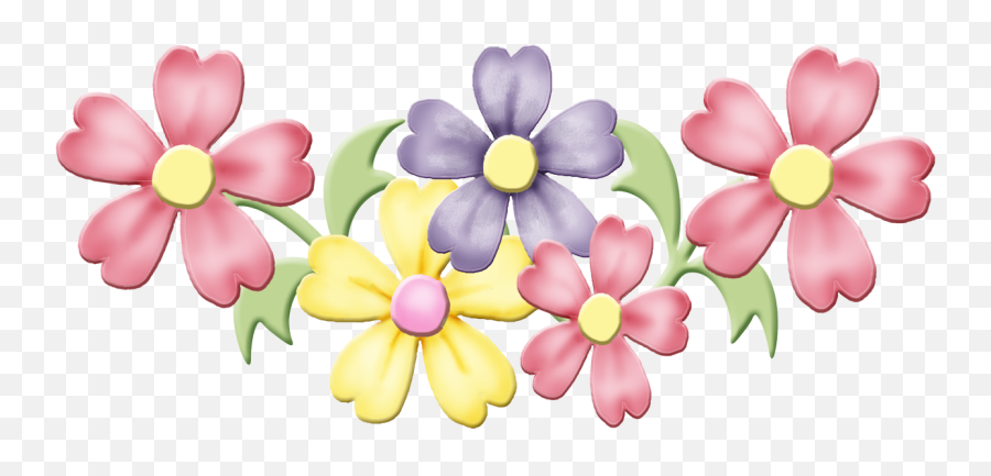Flower Clipart Pastel Flower Pastel Transparent Free For - Clip Art Spring Flowers Emoji,Flower Clipart