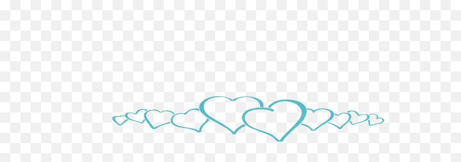 Blue Heart Border Clipart - Heart Border Blue Emoji,Heart Border Clipart