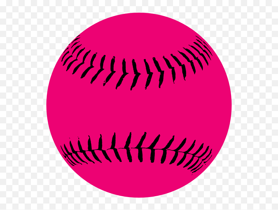 Softball Clip Art Logo Free Clipart - Pink Softball Clipart Emoji,Softball Clipart