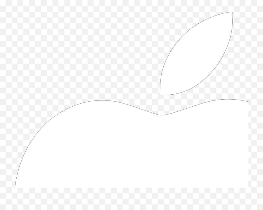 White Apple Logo On Black Background Svg Vector White Apple - Language Emoji,Original Apple Logo
