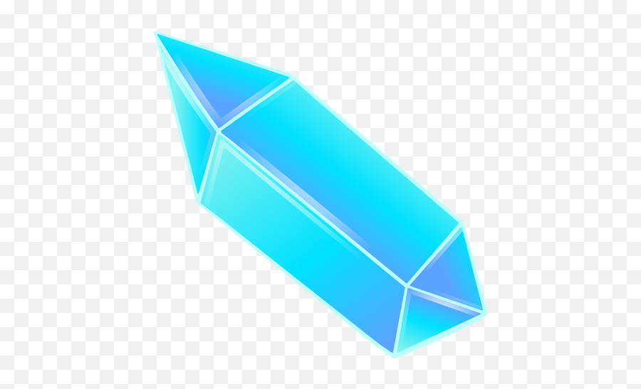 Long Pretty Blue Prism Crystal - Prisma De Cristal Png Emoji,Blue Prism Logo