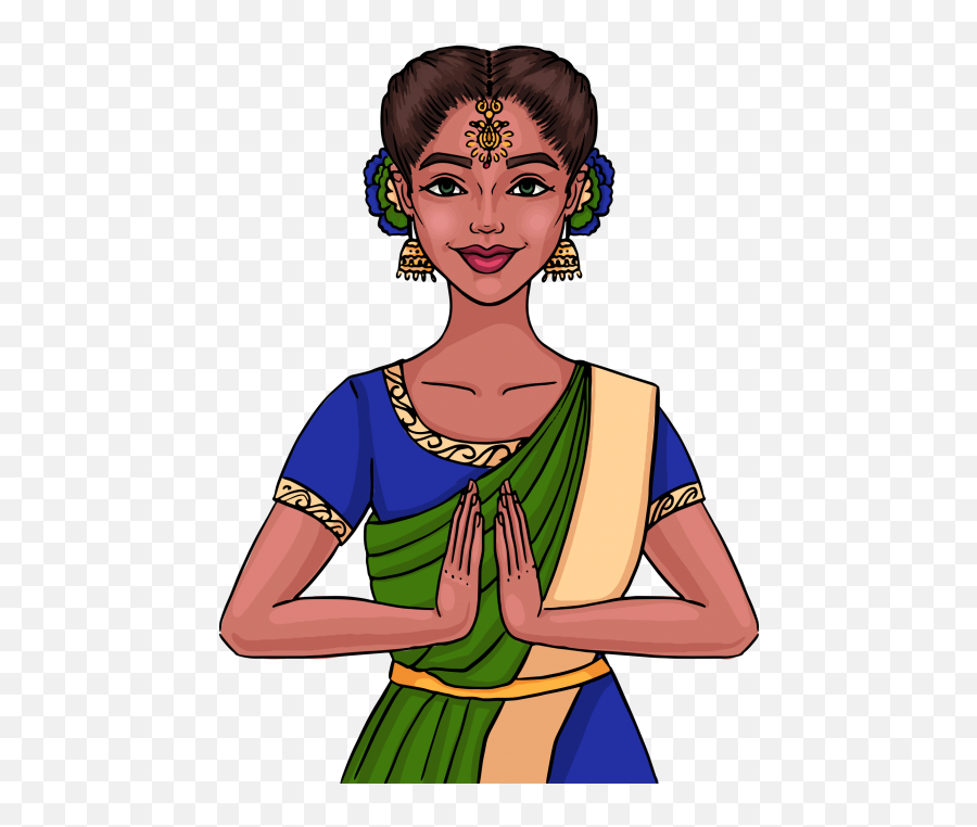 Indian Girl Clipart Png Image Free - Indian Ladies Png Clipart Emoji,Indian Clipart