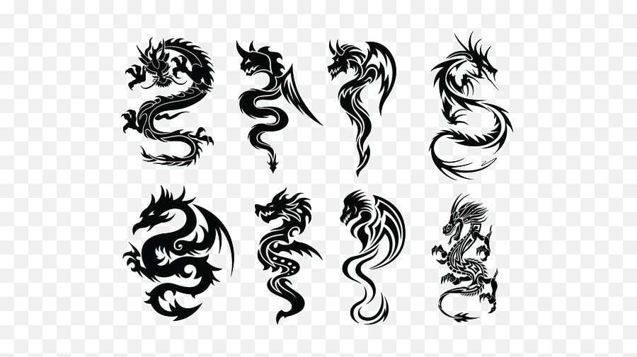 Free Transparent Tattoo Png Download - Small Chinese Dragon Tattoos Emoji,Dragon Tattoo Png
