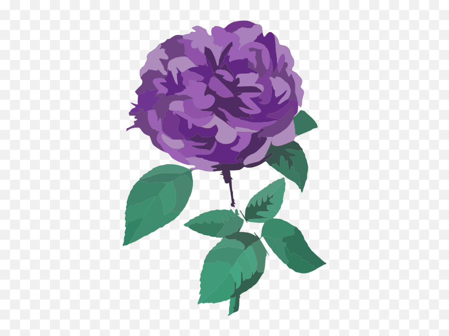 Purple Flower No Background Clip Art At Clkercom - Vector Flower Vector No Background Png Emoji,Purple Flower Clipart