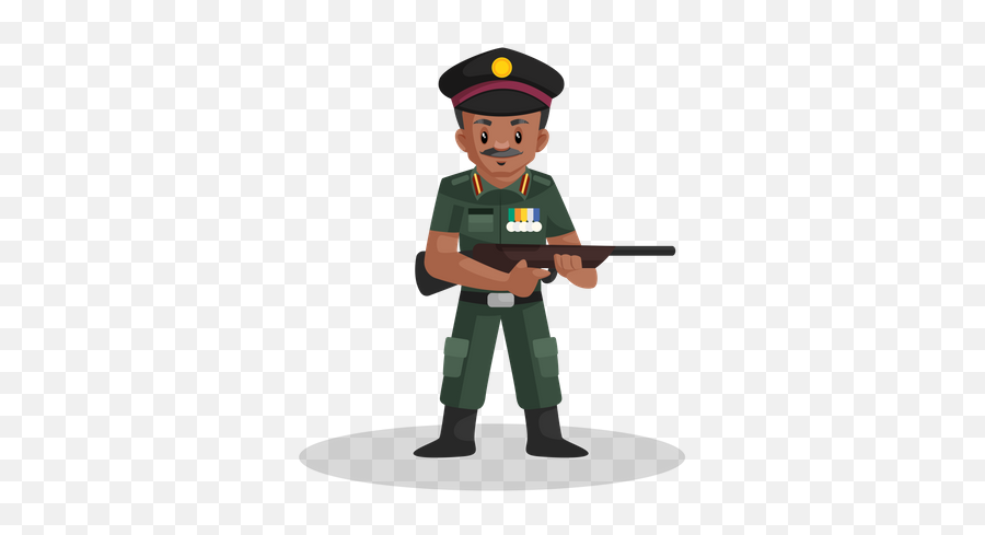 Best Premium Army Man Holding Gun In His Hand Illustration Download In Png U0026 Vector Format - Army Man Image Cartoon Emoji,Transparent Hand Holding Gun